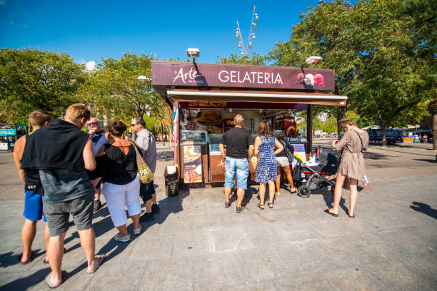 ouverture de notre stand de glaces